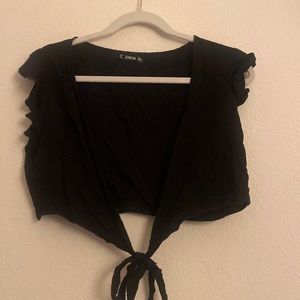 Cute black coverup for summer!
